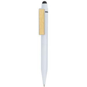 Stylo touch avec clip en bambou Bali