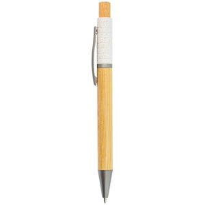 Stylo en bambou fibre de blé et métal Zeres