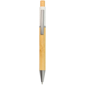 Stylo en bambou fibre de blé et métal Zeres