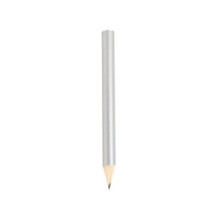 Crayon en bois métallisé argent Matt