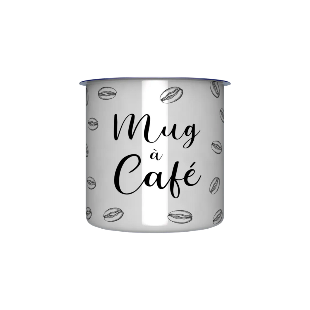 Mug en métal émaillé