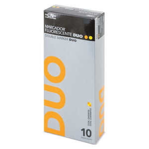 Marqueur double orange/jaune Wicky