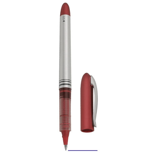 Stylo Roller rouge avec encre bleu