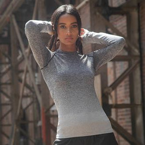 Haut manches longues dégradé Femme sans couture