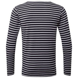 T-shirt marinière à manches longues homme