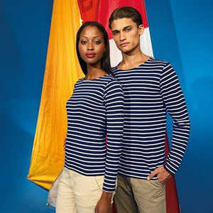 T-shirt marinière femme à manches longues
