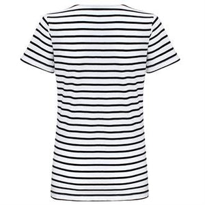 T-shirt marinière femme à manches courtes