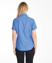 Charger l&#39;image dans la galerie, Chemisier Oxford à manches courtes Workwear Femme