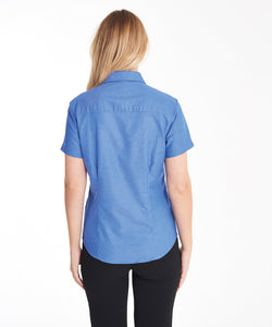Chemisier Oxford à manches courtes Workwear Femme