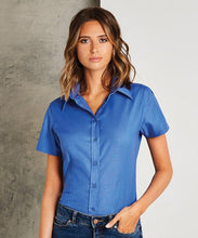 Charger l&#39;image dans la galerie, Chemisier Oxford à manches courtes Workwear Femme