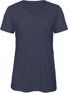 T-shirt Triblend col V femme