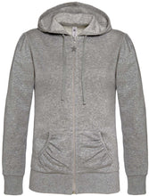 Charger l'image dans la galerie, Sweat-shirt femme zippé à capuche