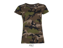 Charger l&#39;image dans la galerie, T-shirt femme Sol&#39;s Camo