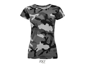 T-shirt femme Sol's Camo