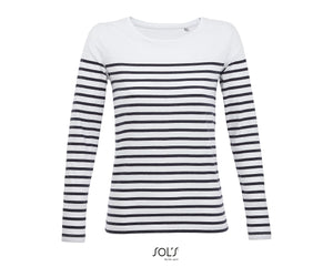 T-shirt marinière femme manches longues Sol's Matelot LSL Women