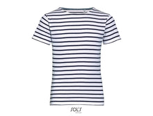 Charger l&#39;image dans la galerie, T-shirt marinière enfant Sol&#39;s Miles Kids