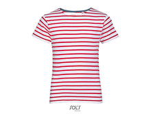 Charger l&#39;image dans la galerie, T-shirt marinière enfant Sol&#39;s Miles Kids