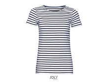 Charger l&#39;image dans la galerie, T-shirt marinière femme Sol&#39;s Miles Women