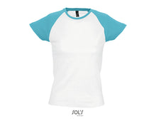 Charger l&#39;image dans la galerie, T-shirt femme raglan Sol&#39;s Milky