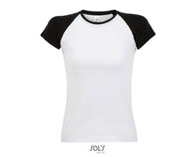 Charger l&#39;image dans la galerie, T-shirt femme raglan Sol&#39;s Milky