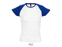 Charger l&#39;image dans la galerie, T-shirt femme raglan Sol&#39;s Milky