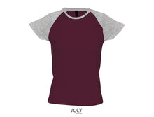 Charger l&#39;image dans la galerie, T-shirt femme raglan Sol&#39;s Milky