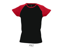 Charger l&#39;image dans la galerie, T-shirt femme raglan Sol&#39;s Milky