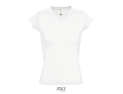 T-shirt femme col V Sol's Moon