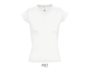T-shirt femme col V Sol's Moon