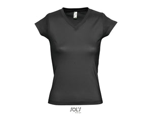 T-shirt femme col V Sol's Moon