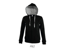 Charger l&#39;image dans la galerie, Veste femme bicolore à capuche doublée contrastée Sol&#39;s Soul Women