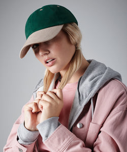 Casquette en coton épais gratté de profil bas