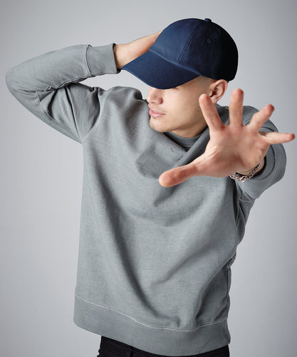 Casquette en coton sergé épais profil bas