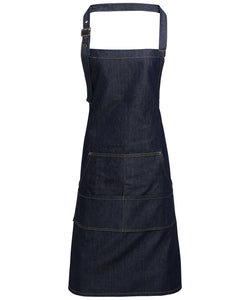 Tablier 'bavette' en denim