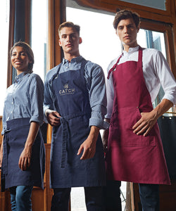 Tablier bavette en toile de coton épais Calibre