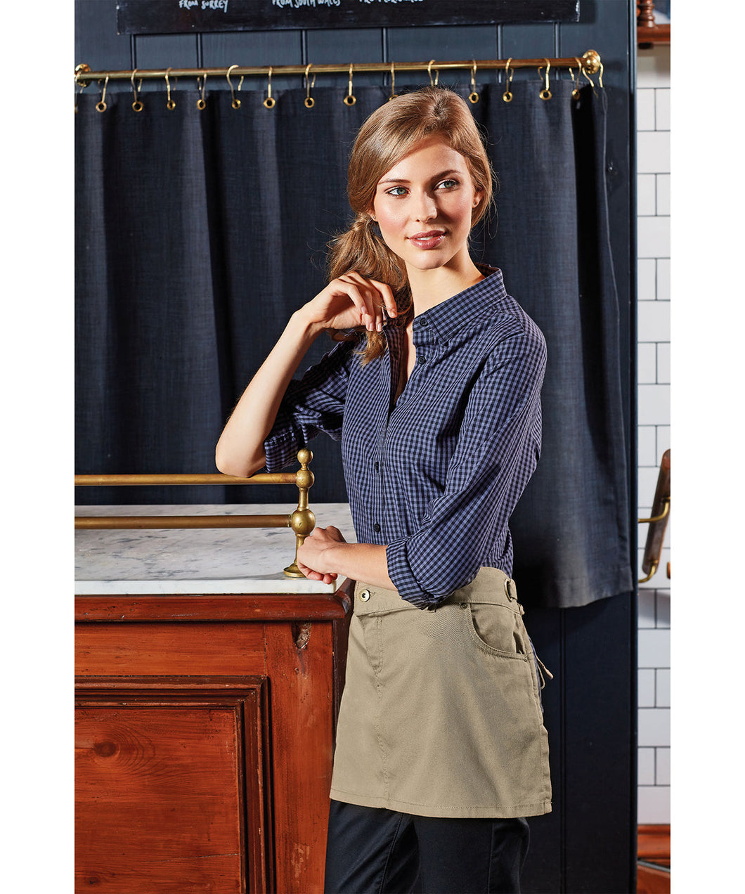 Tablier taille en coton Chino