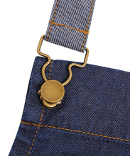 Charger l&#39;image dans la galerie, Tablier bavette denim effet ciré Distric