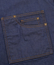 Charger l&#39;image dans la galerie, Tablier bavette denim effet ciré Distric