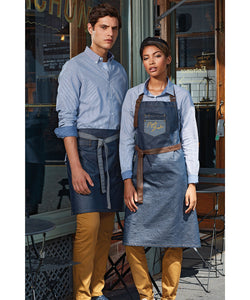 Tablier taille denim effet ciré Division