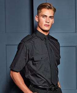 Chemise de pilote à manches courtes