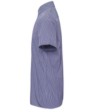 Charger l&#39;image dans la galerie, Chemise Homme manches courtes motif vichy micro-carreaux en coton