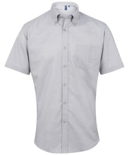 Charger l&#39;image dans la galerie, Chemise Oxford à manches courtes Signature homme