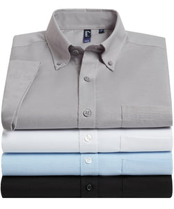 Chemise Oxford à manches courtes Signature homme