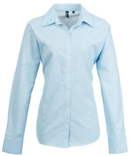 Charger l&#39;image dans la galerie, Chemise Oxford à manches longues Signature Femme