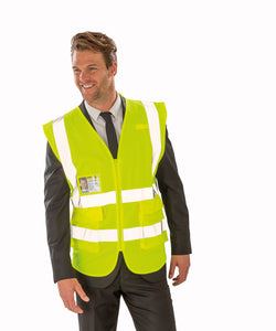 Gilet executive en tissu maille filet de haute visibilité