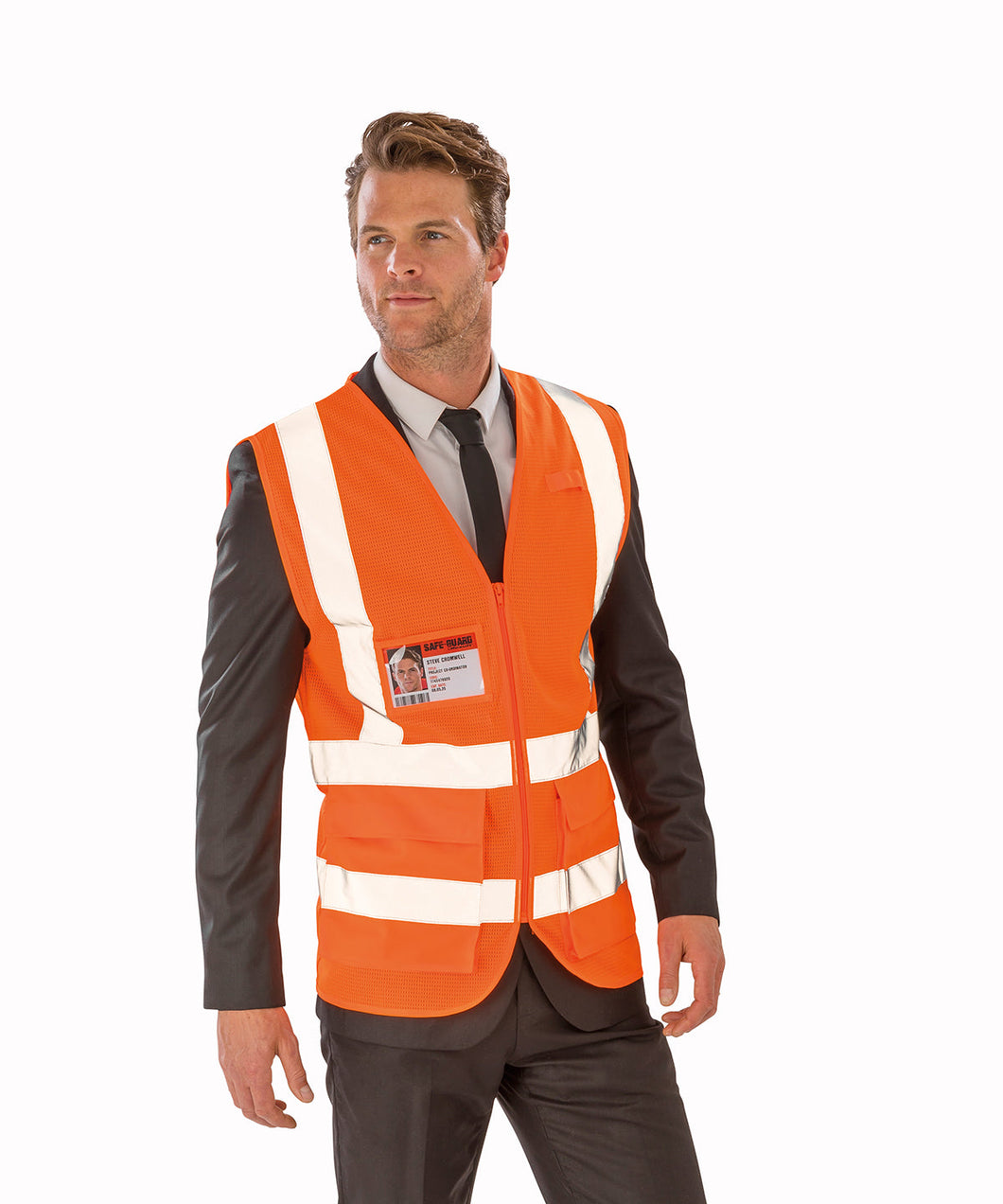 Gilet executive en tissu maille filet de haute visibilité