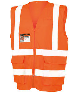 Gilet executive en tissu maille filet de haute visibilité