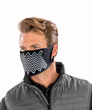 Charger l'image dans la galerie, Pack de 5 masques de protection zigzag antibactérien en tissu naturel