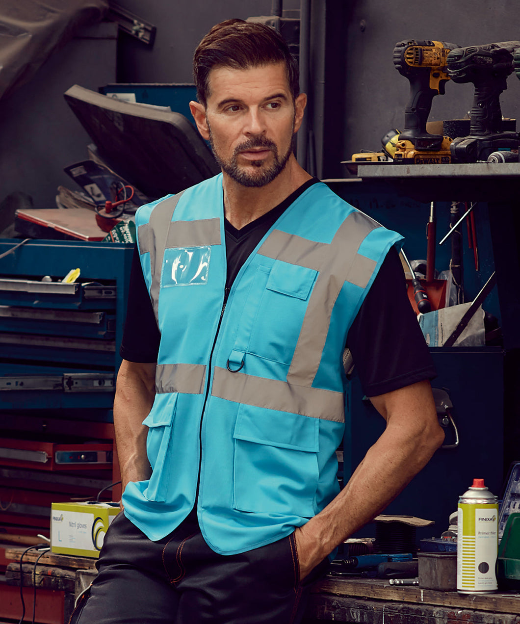 Gilet multifonction haute visibilité pour cadres (HVW801)