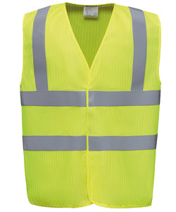 Gilet sans manches anti-statique antidéflagrant haute visibilité (HVW100ASFR)